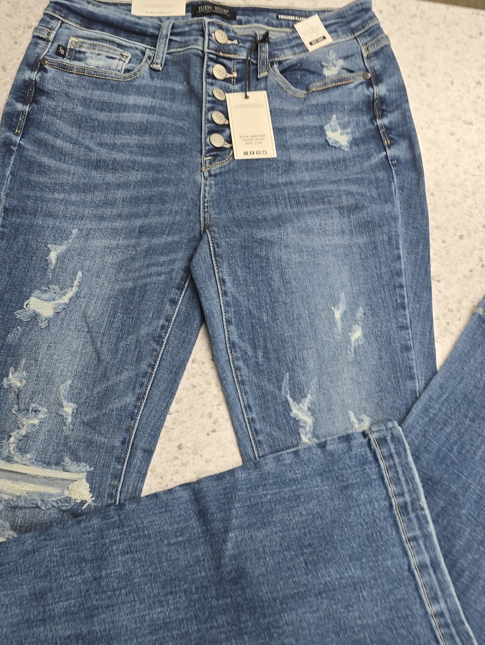 Judy Blue Mid-rise Trouser Flare Jeans